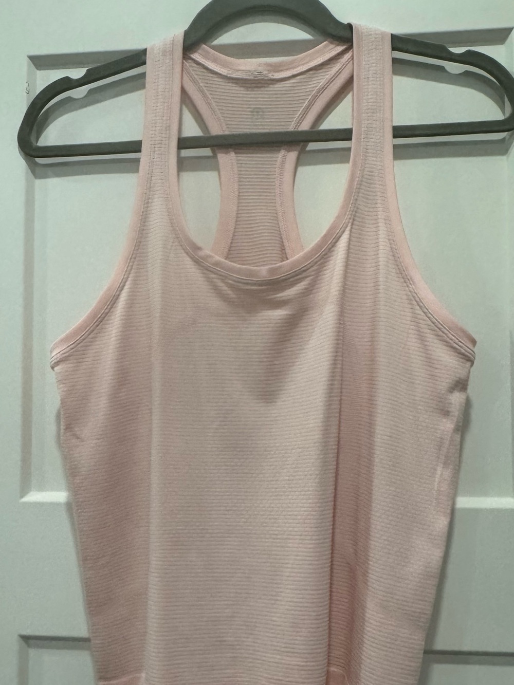 lululemon athletica Light Pink Ribbed Racerback Tank